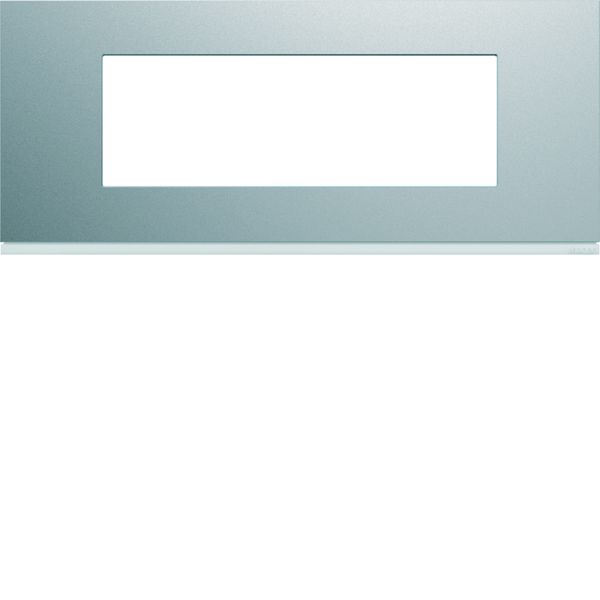 Plaque de finition Gallery 6 modules Titane entraxe 57 mm WXP0106
