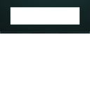 Plaque de finition Gallery 8 modules Nuit entraxe 71 mm WXP0208