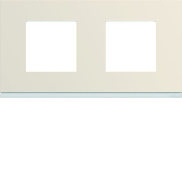 Plaque de finition Gallery 2 poste Dune entraxe 71 mm WXP0312