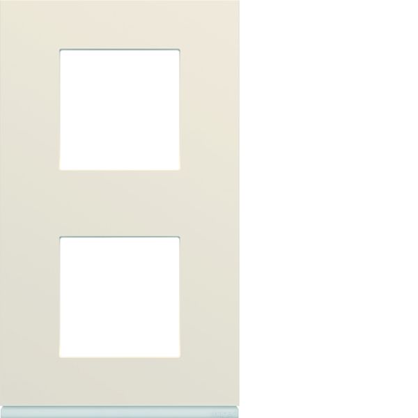 Plaque de finition Gallery 2 poste Dune entraxe 71 mm WXP0342