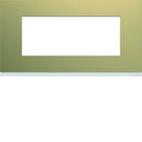 Plaque de finition Gallery 5 modules Champagne entraxe 71 mm WXP0405