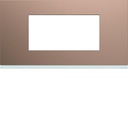 Plaque de finition Gallery 4 modules Rosé entraxe 71 mm WXP0504