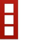 Plaque de finition Gallery 3 postes verticale Eglantine entraxe 57 mm WXP0623