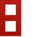 Plaque de finition Gallery 2 postes Eglantine verticale entraxe 71 mm WXP0642