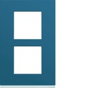 Plaque de finition Gallery 2 postes River verticale entraxe 57 mm WXP0722