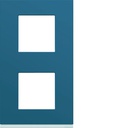 Plaque de finition Gallery 2 postes River verticale entraxe 71 mm WXP0742