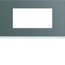 Plaque de finition Gallery 4 modules Taupe entraxe 57 mm WXP0934