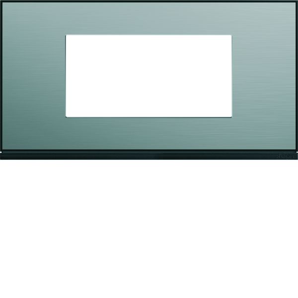 Plaque de finition Gallery 4 modules Acier entraxe 71 mm WXP2104