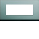 Plaque de finition Gallery 5 modules Acier entraxe 71 mm WXP2105