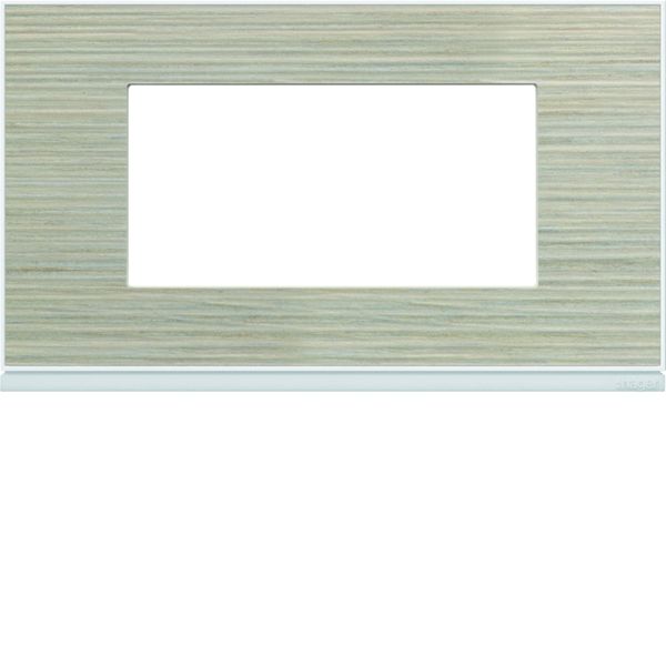 Plaque de finition Gallery 4 modules Latté entraxe 57 mm WXP2534