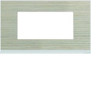 Plaque de finition Gallery 4 modules Latté entraxe 57 mm WXP2534