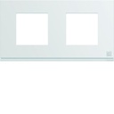 Plaque de finition Gallery 2 postes Antibactérien entraxe 71 mm WXP9912