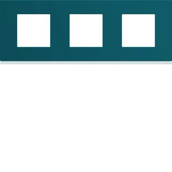Plaque de finition Gallery 3 postes horizontale Peacock entraxe 71 mm WXP0813