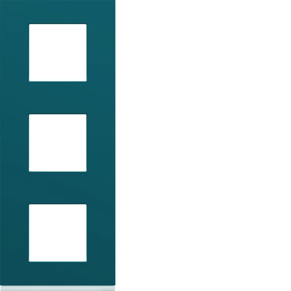 Plaque de finition Gallery 3 postes verticale Peacock entraxe 71 mm WXP0843