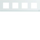 Plaque de finition Gallery 4 postes horizontale Antibactérien entraxe 71 mm WXP9914