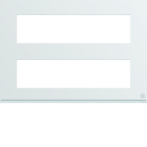 Plaque de finition Gallery 16 modules Antibactérien entraxe 71 mm WXP9996