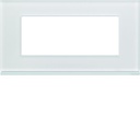 Plaque de finition Gallery 5 modules Moon glass entraxe 71 mm WXP4005