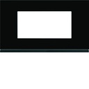 Plaque de finition Gallery 4 modules Midnight glass entraxe 57 mm WXP4134