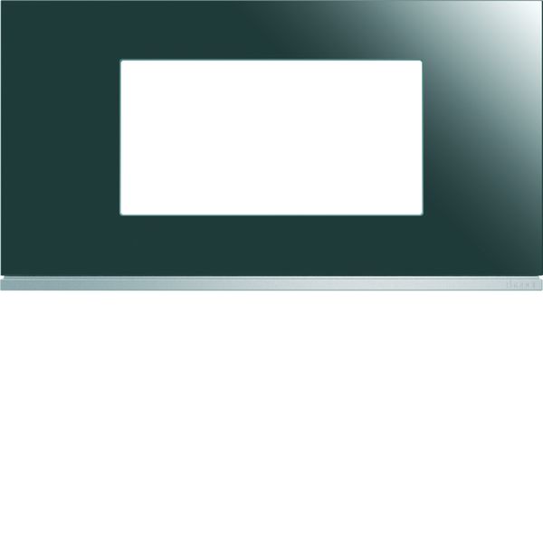 Plaque de finition Gallery 4 modules Mirror glass entraxe 71 mm WXP5004