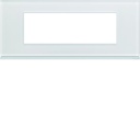 Plaque de finition Gallery 6 modules Moon glass entraxe 57 mm WXP4006