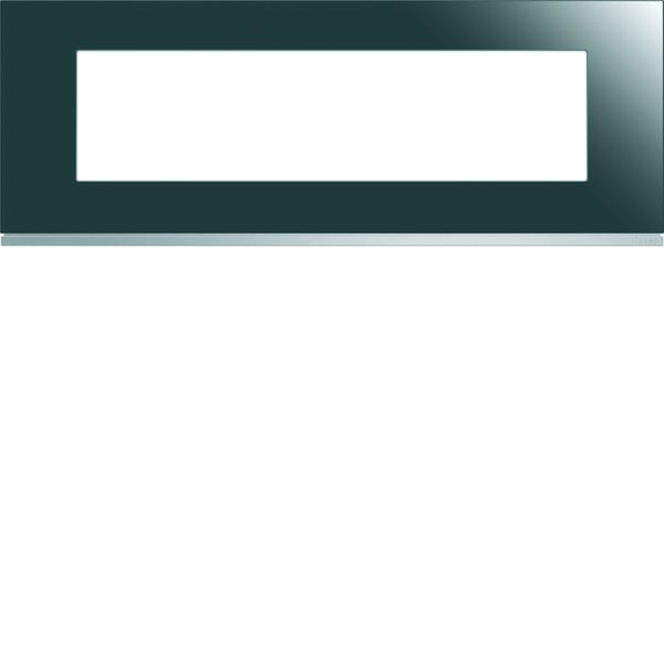 Plaque de finition Gallery 8 modules Mirror glass entraxe 71 mm WXP5008