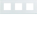 Plaque de finition Gallery 3 postes horizontale Moon glass entraxe 71 mm WXP4013