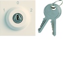 Interrupteur Gallery à clefs 3 positions 2 modules Dune WXF616D