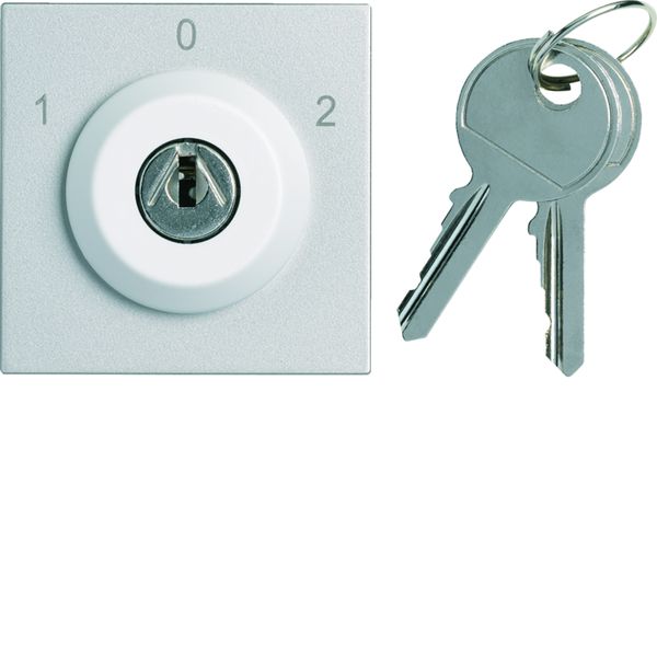 Interrupteur Gallery à clefs 3 positions extraction en position 0 Titane WXF617T