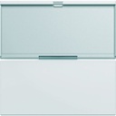 Enjoliveur Gallery interrupteur avec porte étiquette 2 modules , finition Pure WXD002B