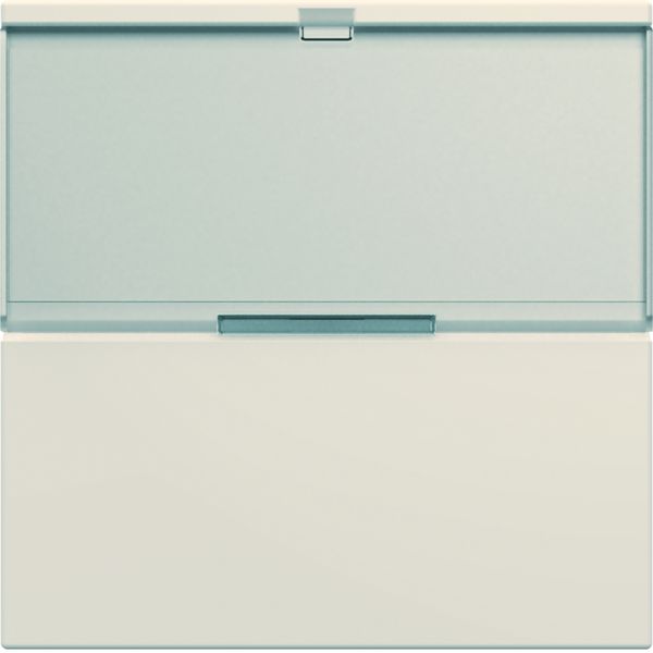 Enjoliveur Gallery interrupteur avec porte étiquette 2 modules , finition Dune WXD002D