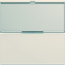 Enjoliveur Gallery interrupteur avec porte étiquette 2 modules , finition Dune WXD002D