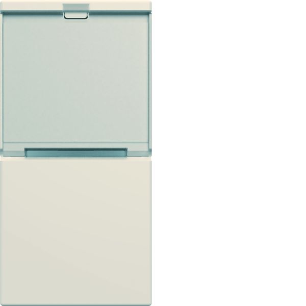 Enjoliveur Gallery interrupteur avec porte étiquette 1 module , finition Dune WXD012D