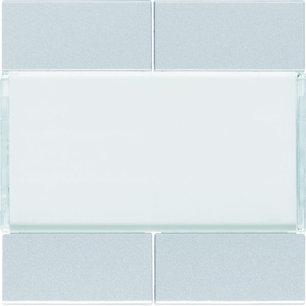 Enjoliveur 4 boutons poussoirs KNX gallery titane WXE304T