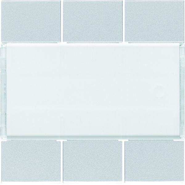 Enjoliveur 6 boutons poussoirs KNX gallery titane WXE306T