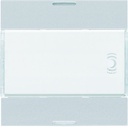 Enjoliveur 2 boutons poussoirs KNX gallery LED titane WXE312T