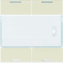 Enjoliveur 4 boutons poussoirs KNX gallery LED dune WXE314D