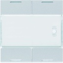 Enjoliveur 4 boutons poussoirs KNX gallery LED titane WXE314T