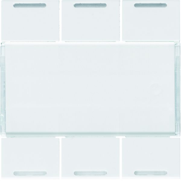 Enjoliveur 6 boutons poussoirs KNX gallery LED pure WXE316B