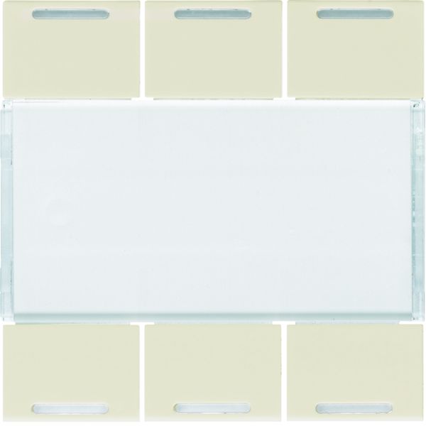 Enjoliveur 6 boutons poussoirs KNX gallery LED dune WXE316D