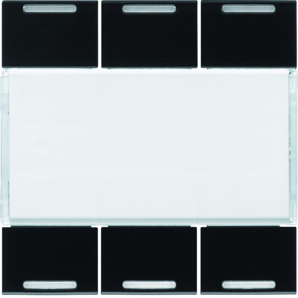 Enjoliveur 6 boutons poussoirs KNX gallery LED night WXE316N