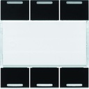 Enjoliveur 6 boutons poussoirs KNX gallery LED night WXE316N