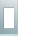 Plaque de finition Gallery 1 module Titane entraxe 71 mm WXP0101