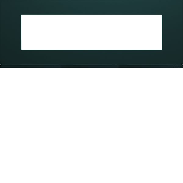 Plaque de finition Gallery 8 modules Anthracite entraxe 71 mm WXP1008