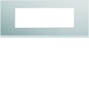 Plaque de finition Gallery 6 modules Aluminium entraxe 57 mm WXP2006