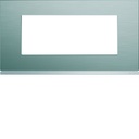 Plaque de finition Gallery 5 modules Bright inox entraxe 71 mm WXP4205