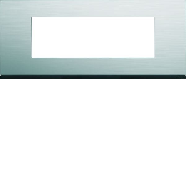 Plaque de finition Gallery 6 modules Natural alu entraxe 57 mm WXP4306