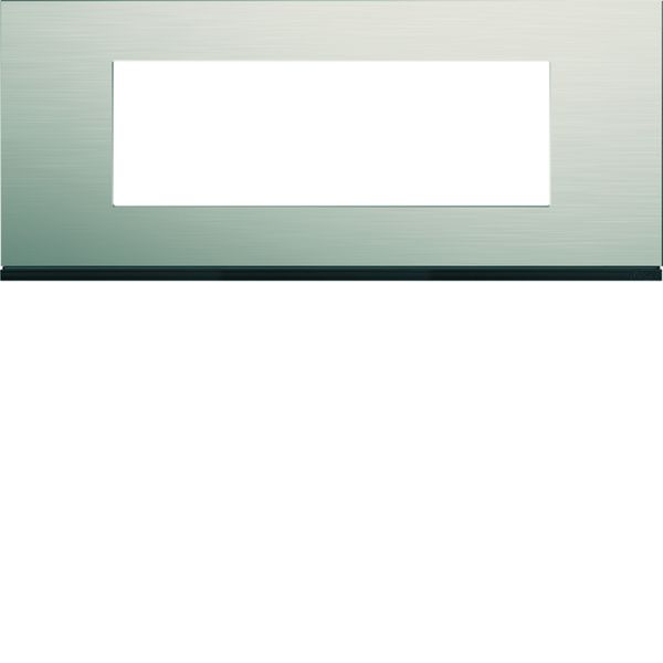 Plaque de finition Gallery 6 modules Antique alu entraxe 57 mm WXP4506