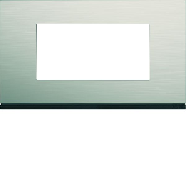 Plaque de finition Gallery 4 modules Antique alu entraxe 57 mm WXP4534