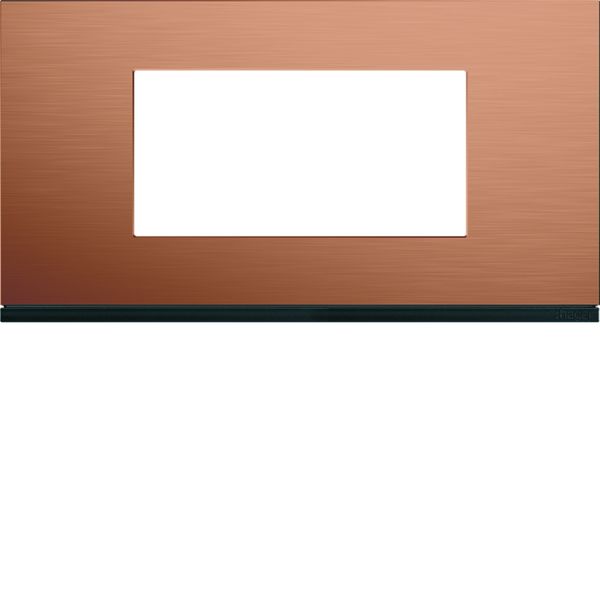 Plaque de finition Gallery 4 modules Copper alu entraxe 71 mm WXP4604