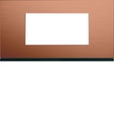 Plaque de finition Gallery 4 modules Copper alu entraxe 71 mm WXP4604